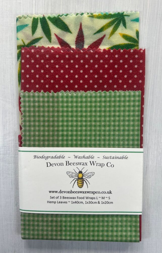 Hemp, Dotty Red, Gingham Green