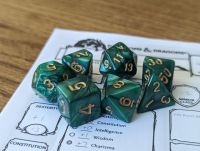 Dice - Marbled Green