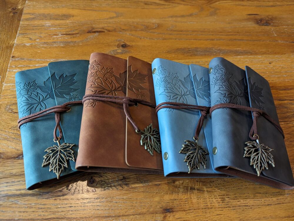 Maple Leaf Leather Notebook