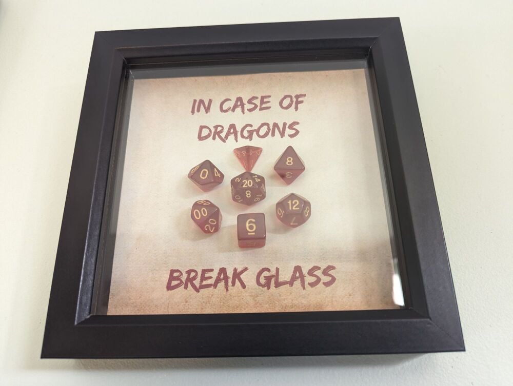 Dice Framed Picture