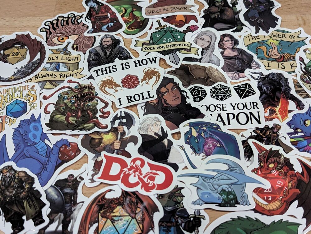 Stickers - D&D 10 pack