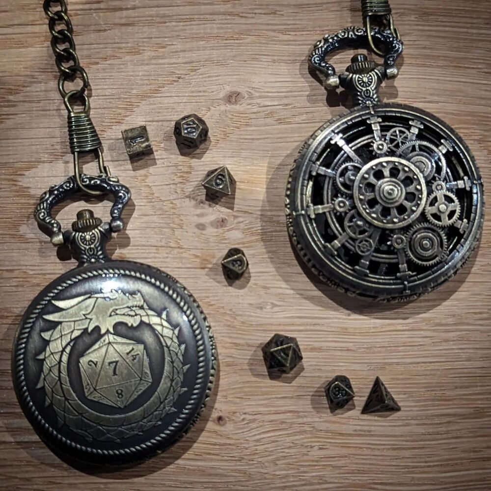 Pocket Watch Dice Set