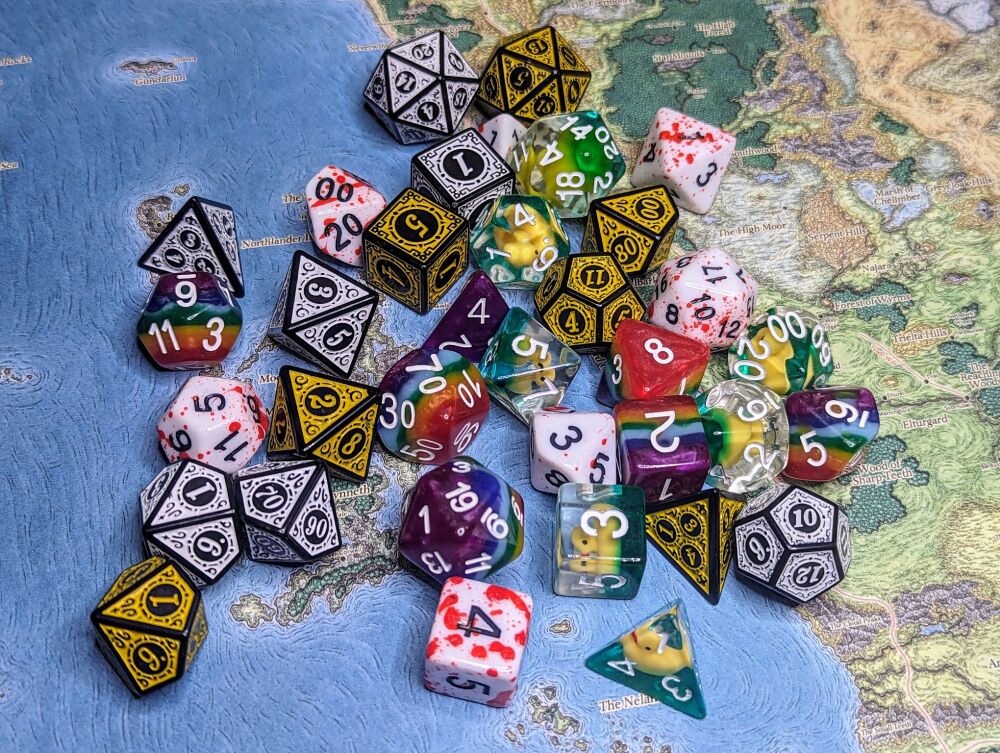 Premium Acrylic Polyhedral Dice Sets