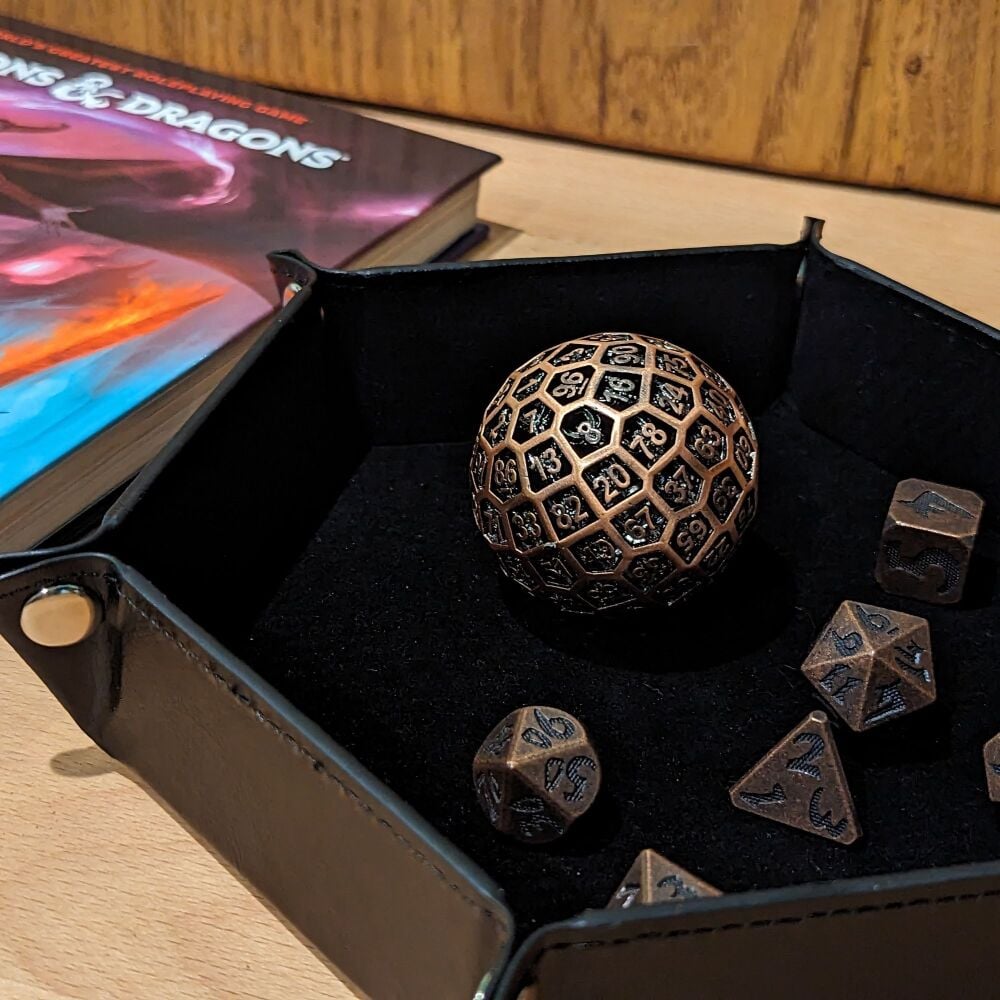 Hollow Metal D100 Dice