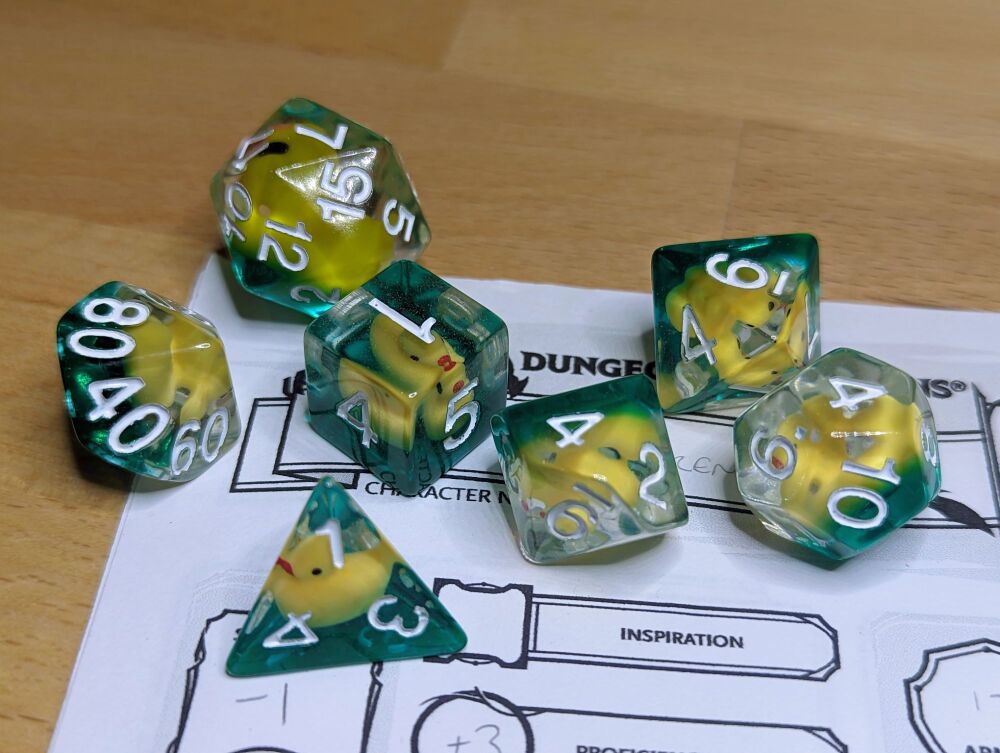 Rubber Ducky Dice Set