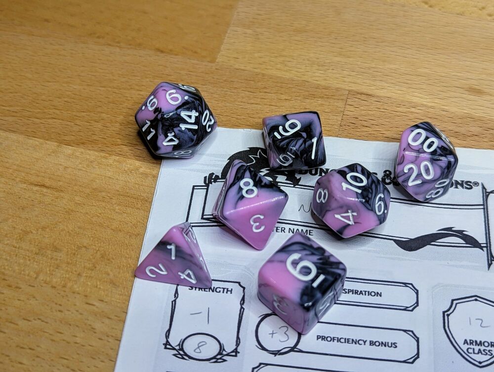 Shadow Blossom Dice Set