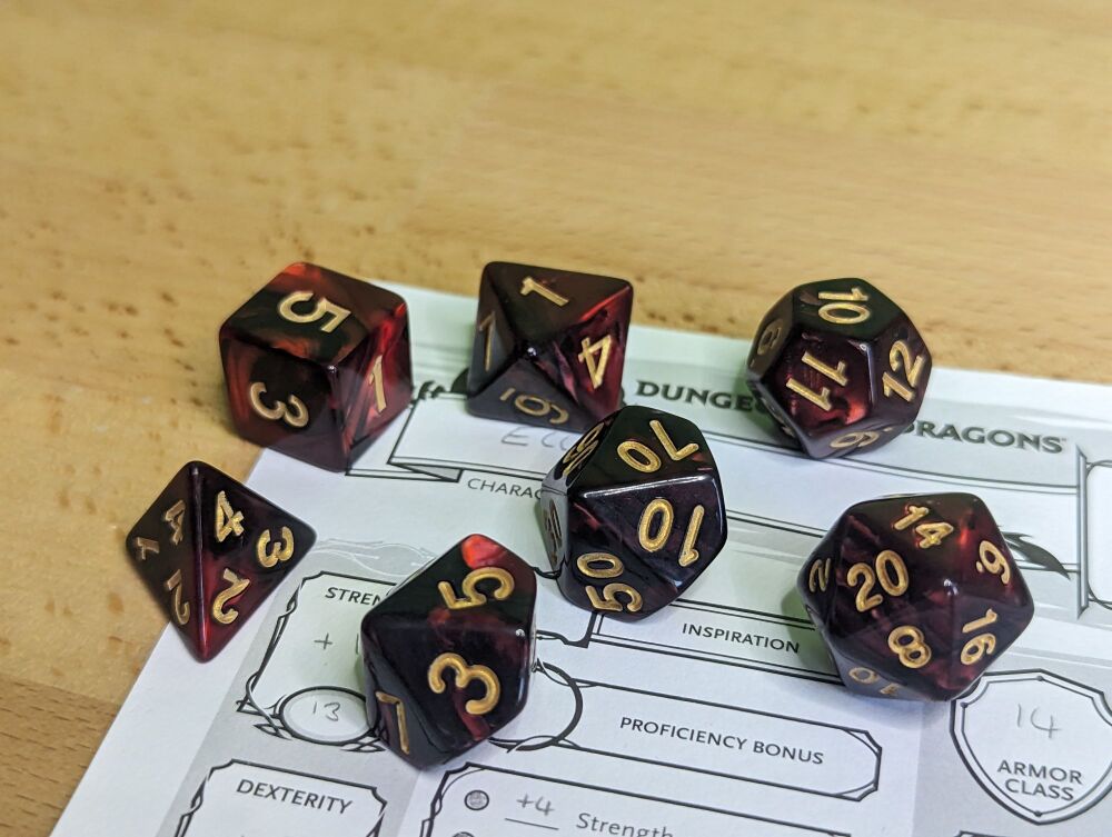Vampire Dice Set