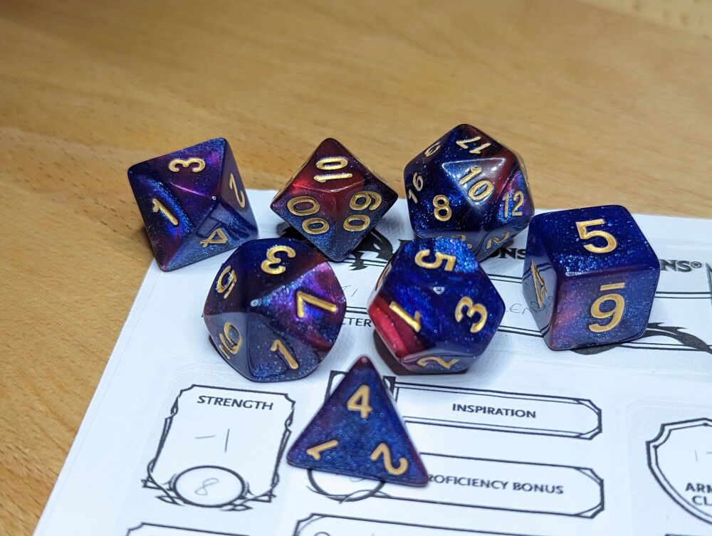 Aurora Dice Set