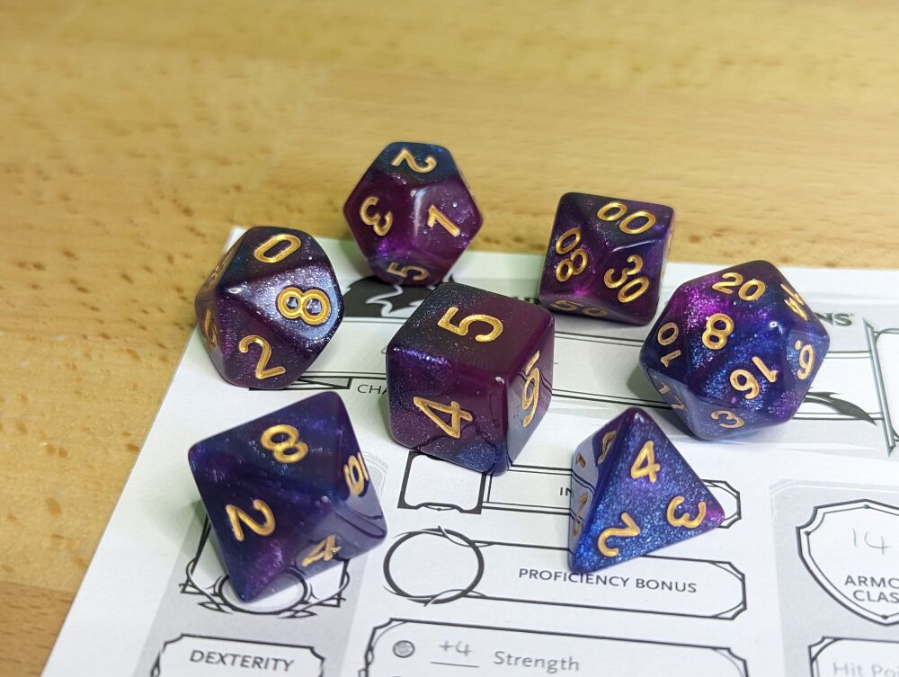 Astral Veil Dice Set