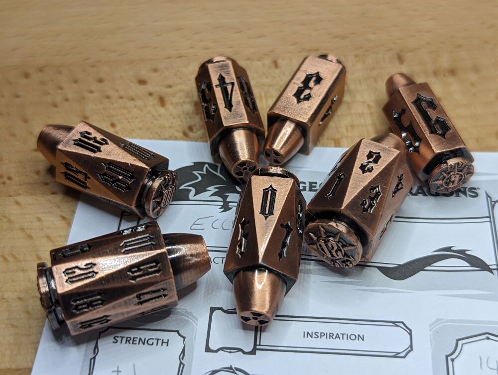 Dice - Metal - Bullets