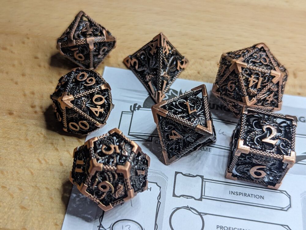 Hollow Metal Dice - Cthulhu's Grasp