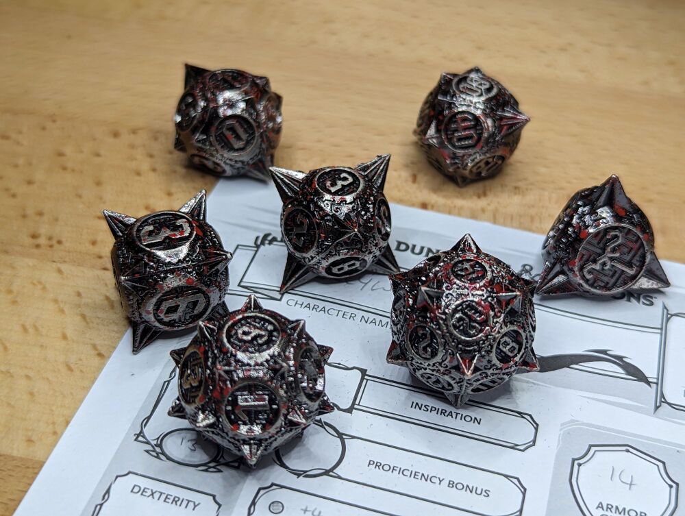 Dice - Metal - Caltrops