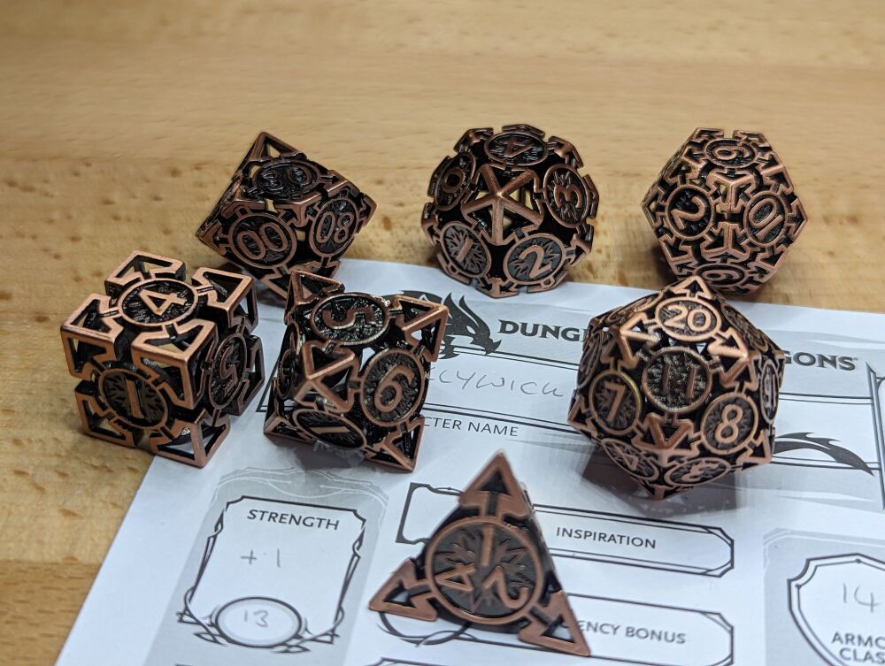 Hollow Metal Dice - Aetherpoint
