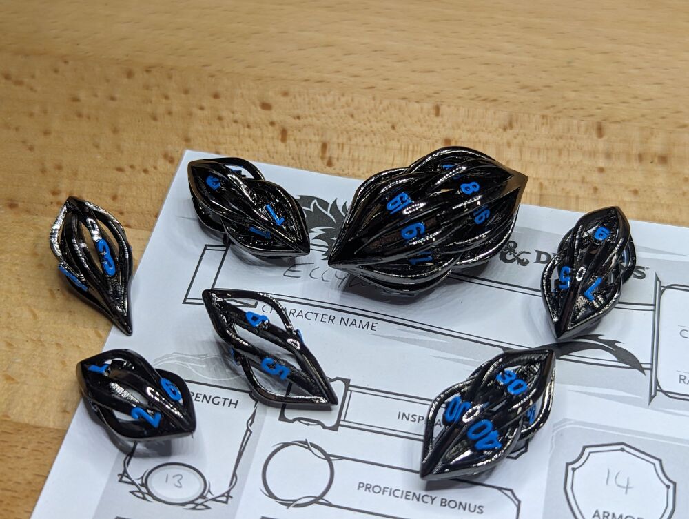 Hollow Metal Dice - Shardspire