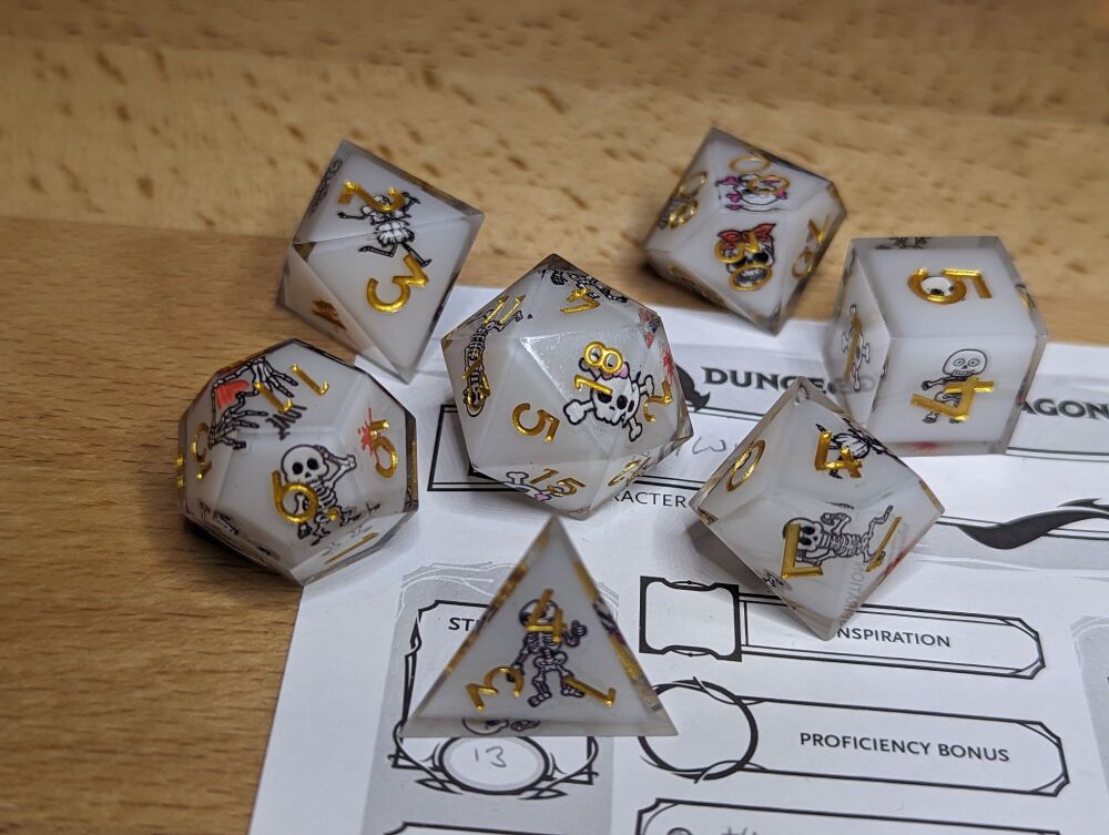 Dice - Skellybop - Sharp Edge Resin