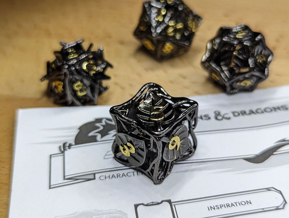 Hollow Metal Dice - Gloam Forged