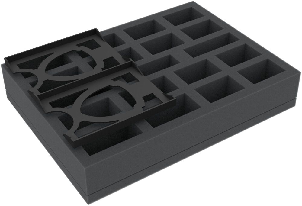 Feldherr foam set + card holder compatible with HeroQuest (2021): The Return of the Witch Lord - board game box
