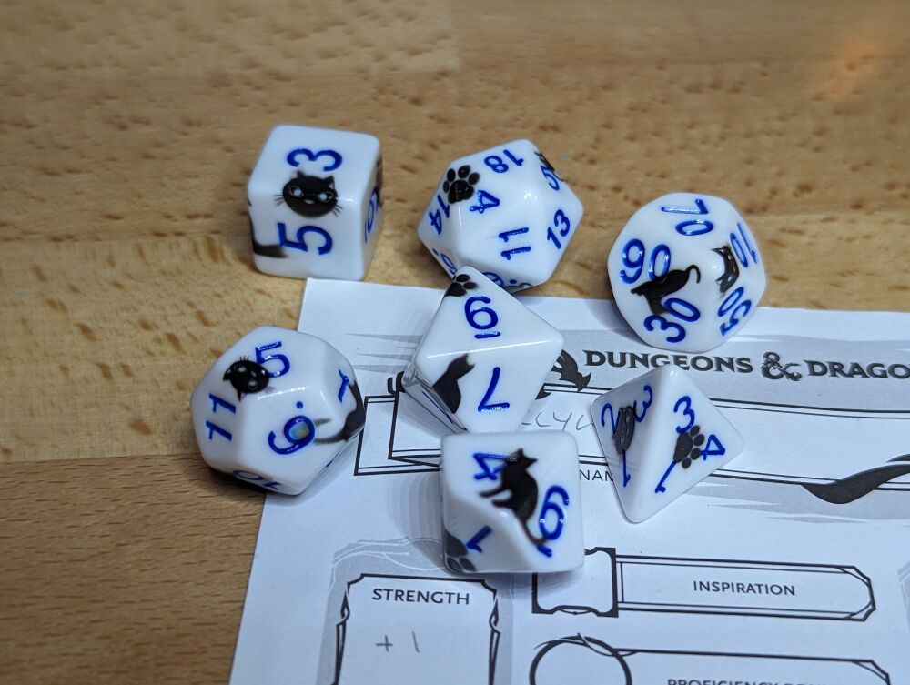 Purrfect Roll Dice Set