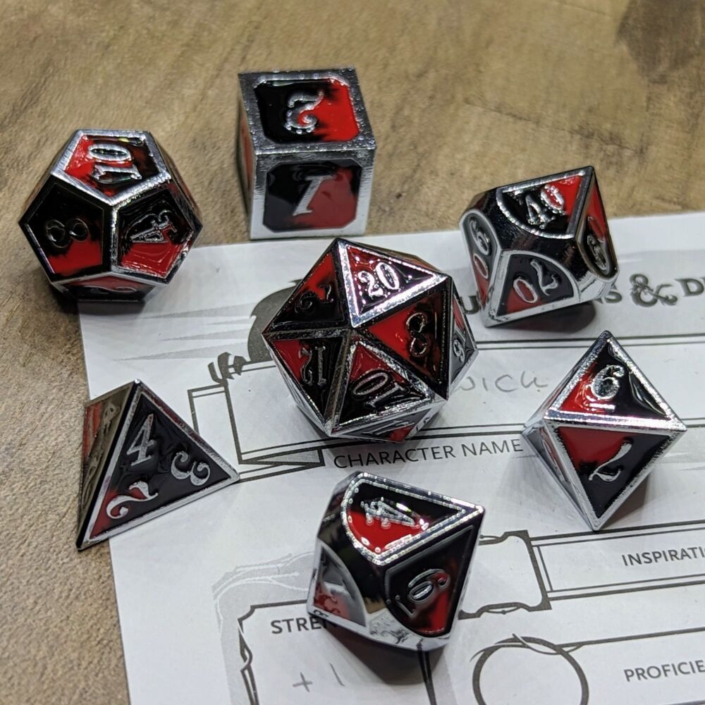 Dice - Metal - Crimsonsteel