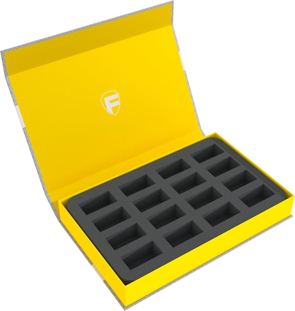 Feldherr Magnetic Box yellow compatible with 16 miniatures