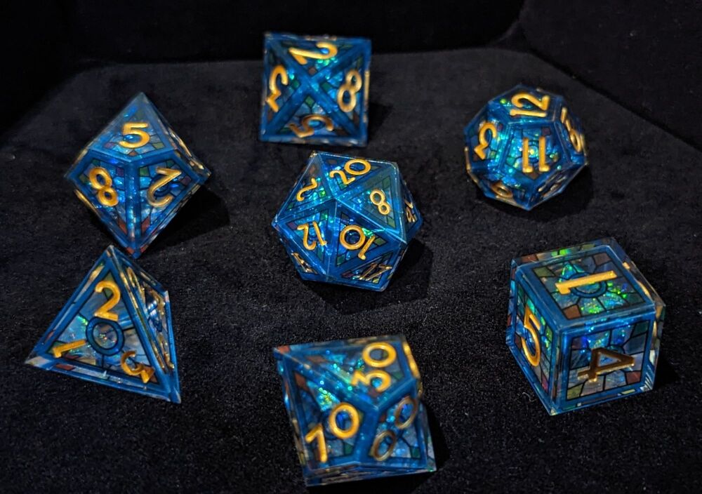 Dice - Devine Light - Sharp Edge Resin