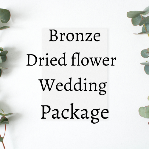 Bronze Package Dried wedding flowers