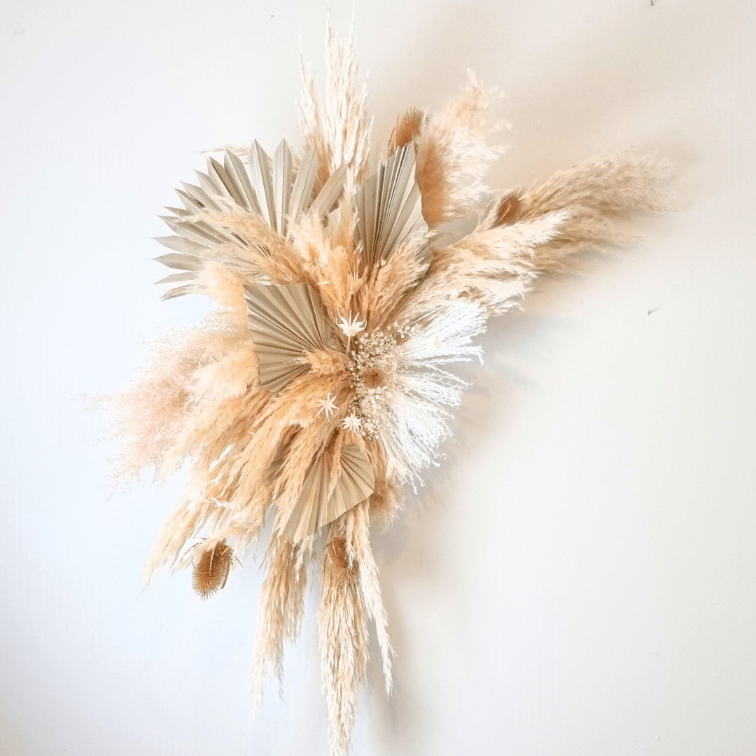 60cm Natural Pampas wall Decoration