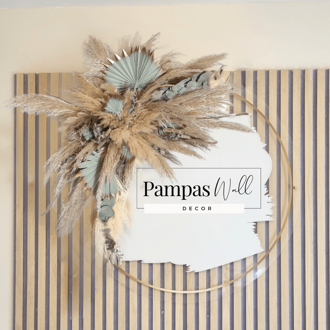 100cm Sage Green Pampas Grass Arrangement