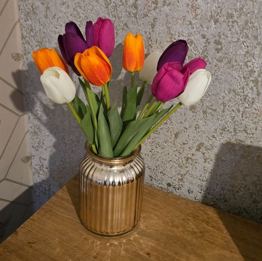 Real Touch Tulip Arrangement