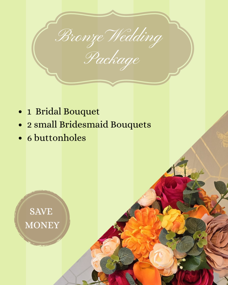 Bronze Artificial Bridal Package