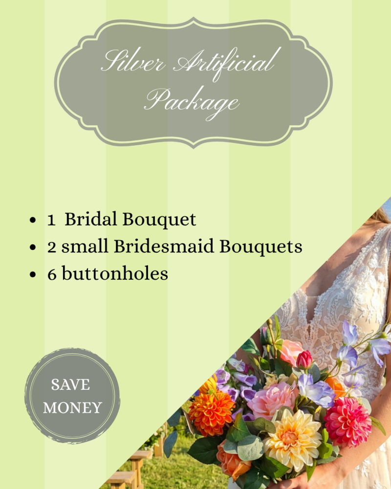 Silver Artificial Wedding Package