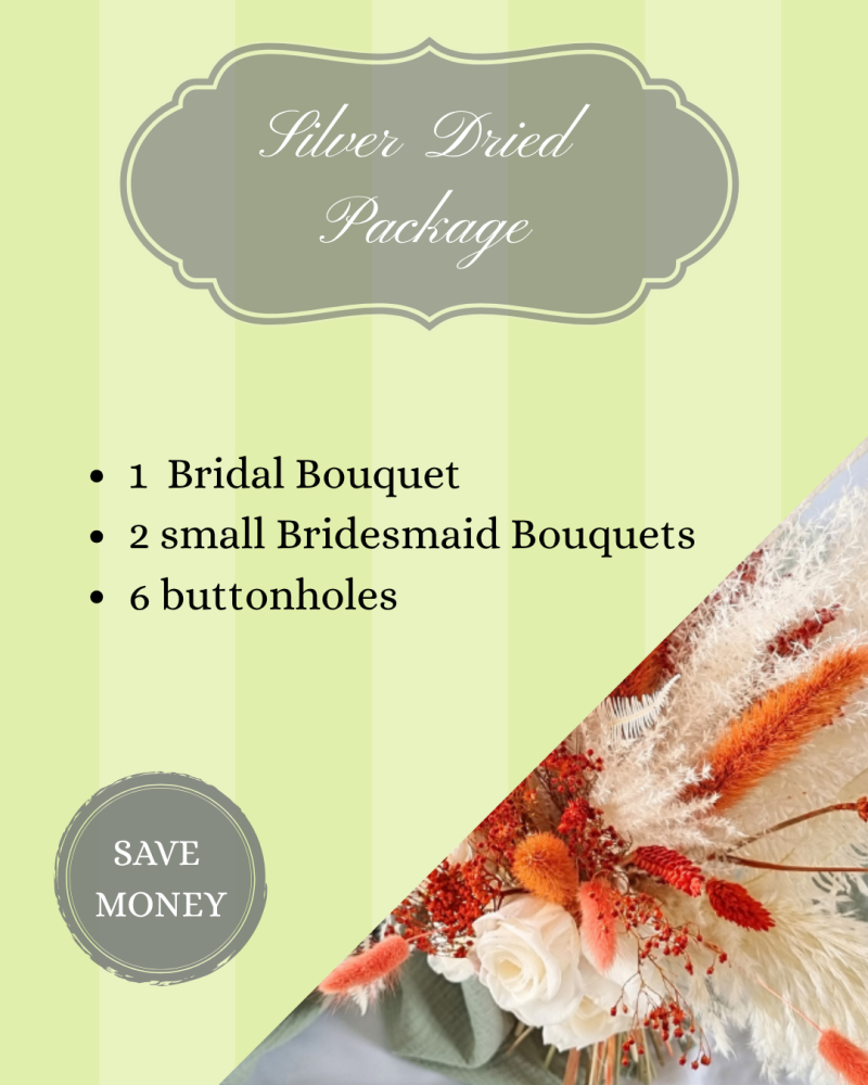 Silver Dried wedding package