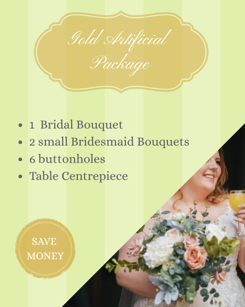 Gold artificial Wedding Package