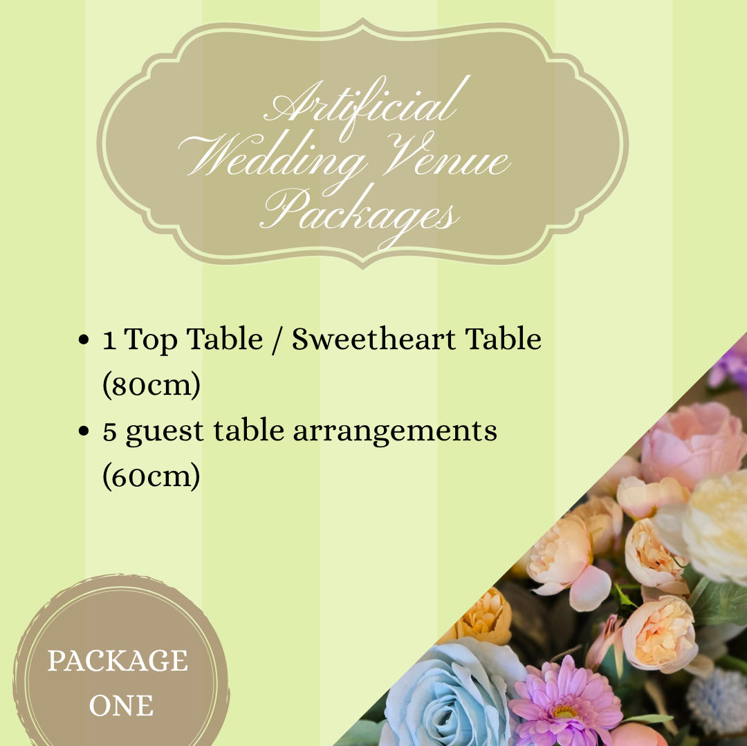 ARTIFICIAL WEDDING FLOWER PACKAGE 1