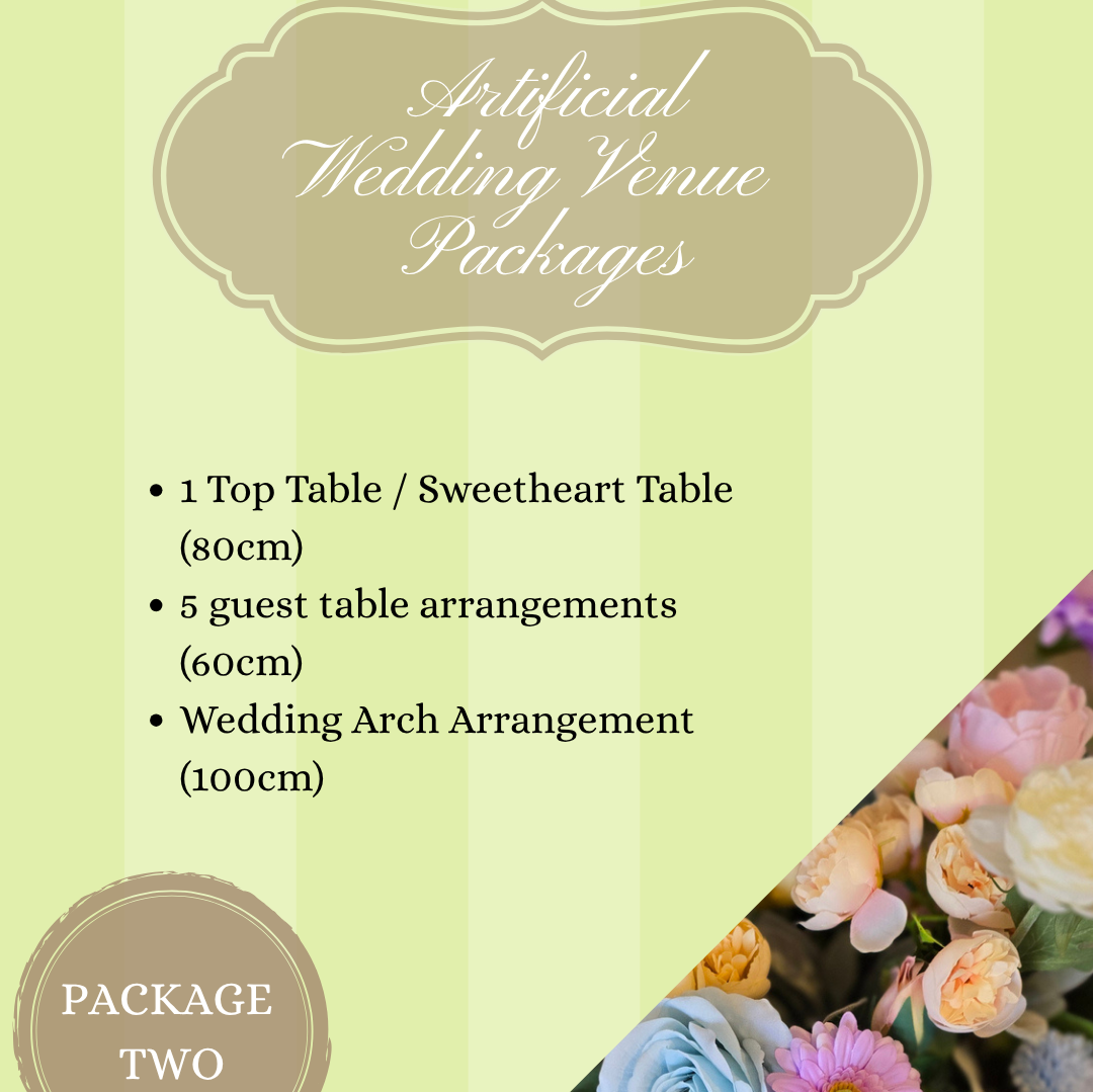 ARTIFICIAL WEDDING FLOWER PACKAGE 2
