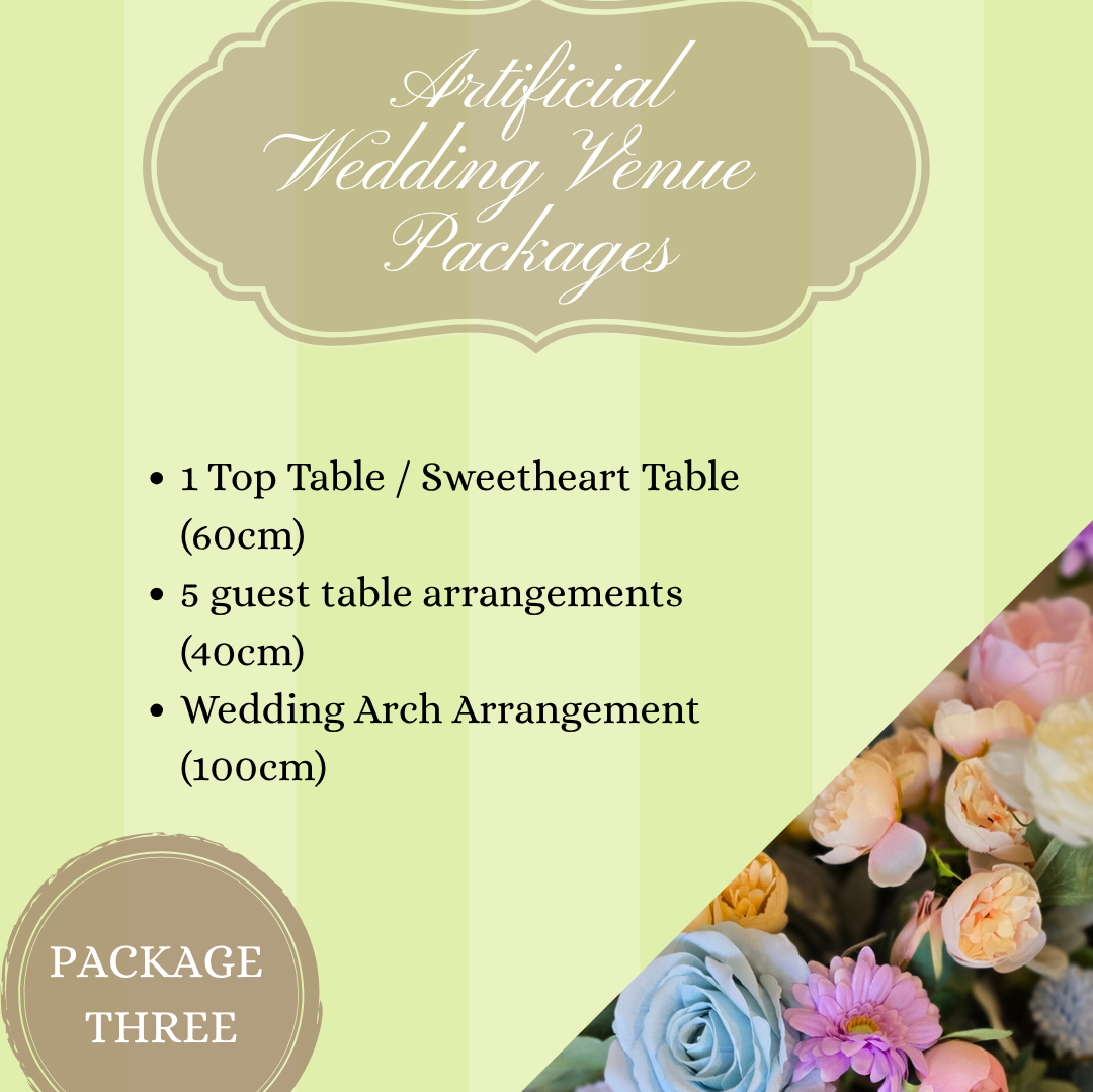 ARTIFICIAL WEDDING FLOWER PACKAGE 3