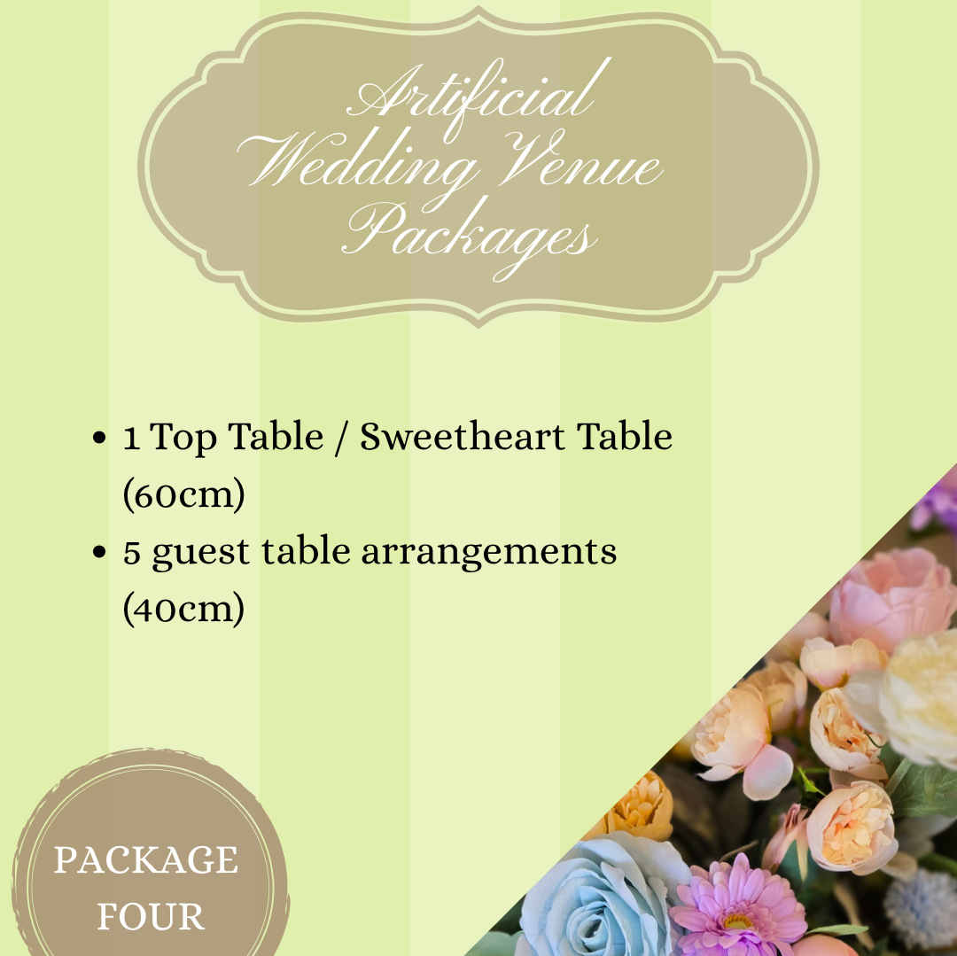 ARTIFICIAL WEDDING FLOWER PACKAGE 4
