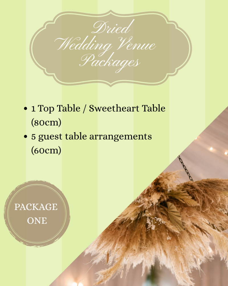 DRIED FLOWER WEDDING PACKAGE 1