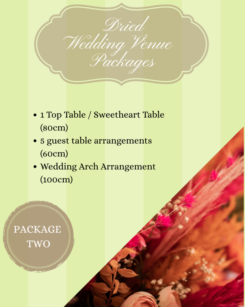 DRIED FLOWER WEDDING PACKAGE 2