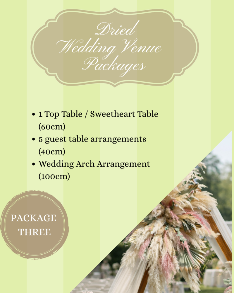 DRIED FLOWER WEDDING PACKAGE 3
