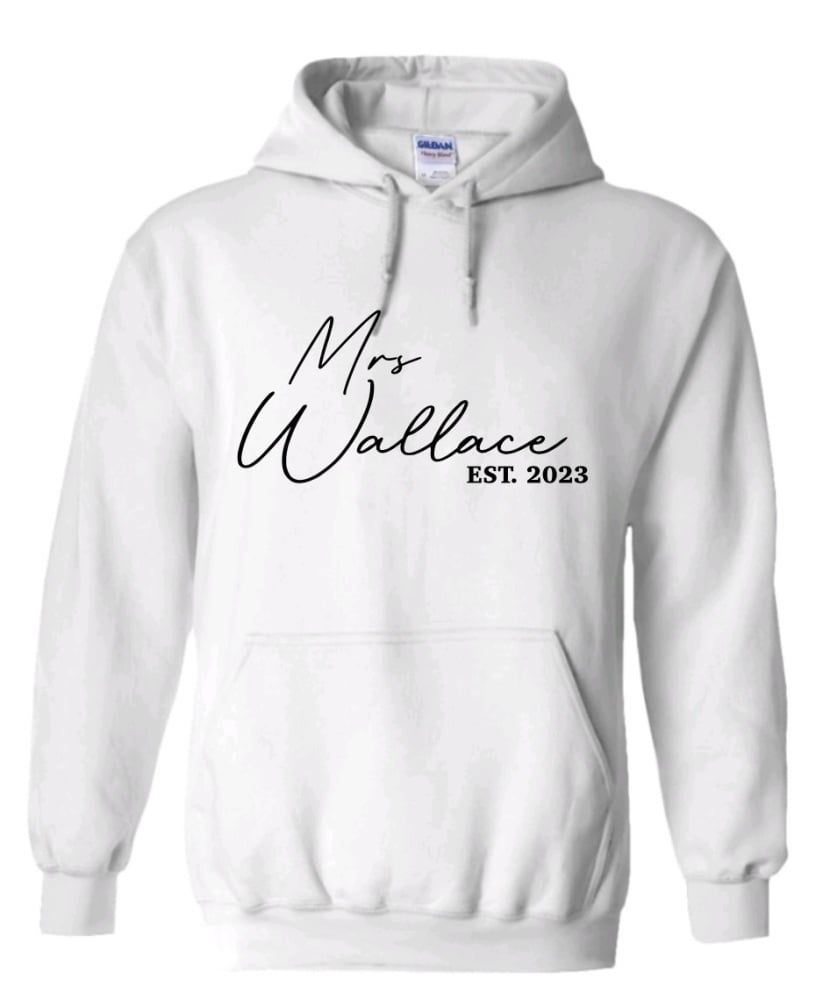 Unisex Hoodie - Mrs/Mr Est