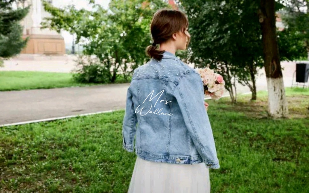 Pearl embellished Denim Jacket