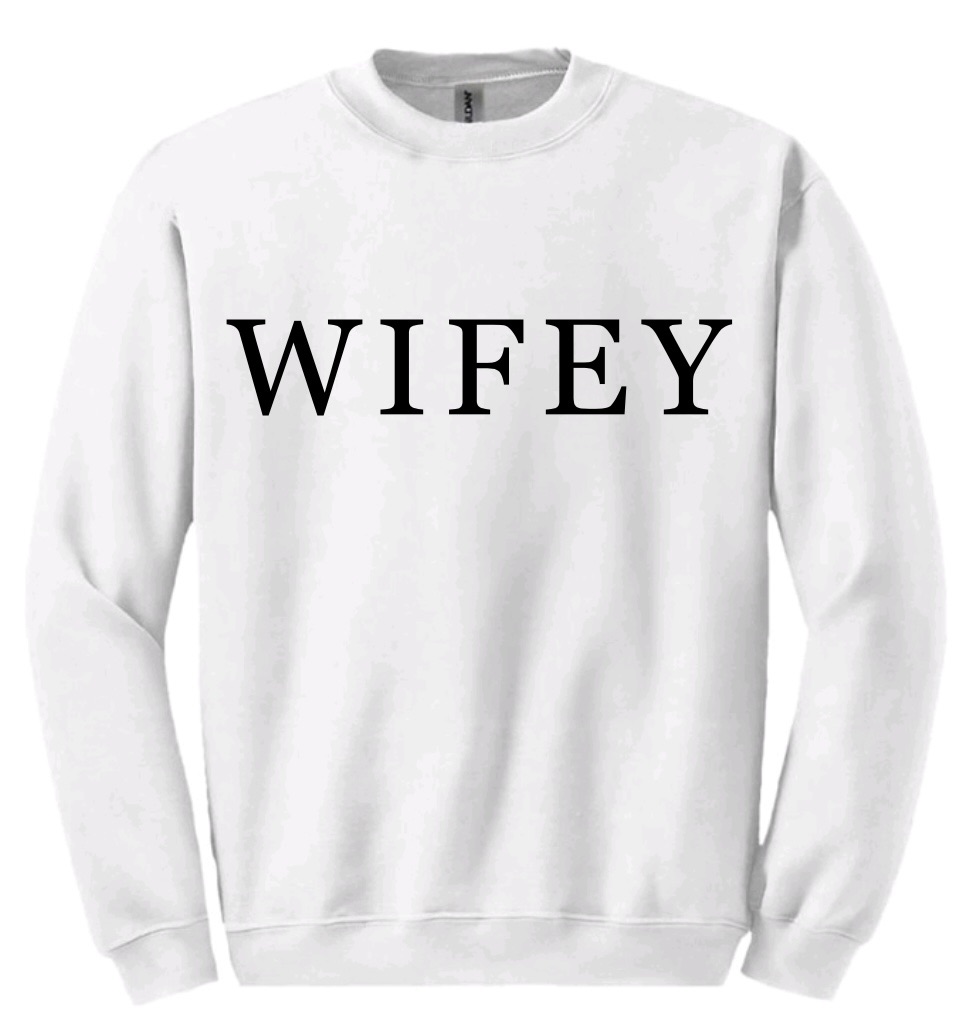 Unisex Sweatshirt - Wifey/Hubby/Fiancée/Fiancé