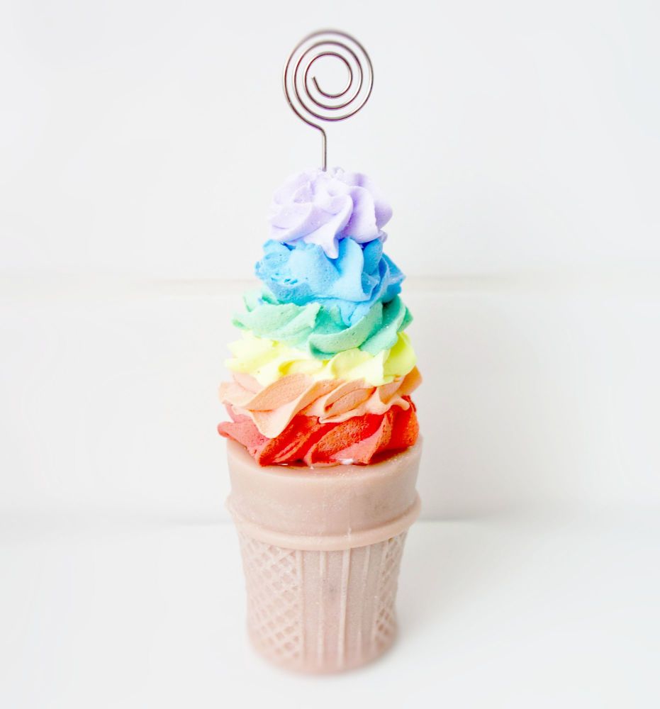 Rainbow Ice Cream Cones
