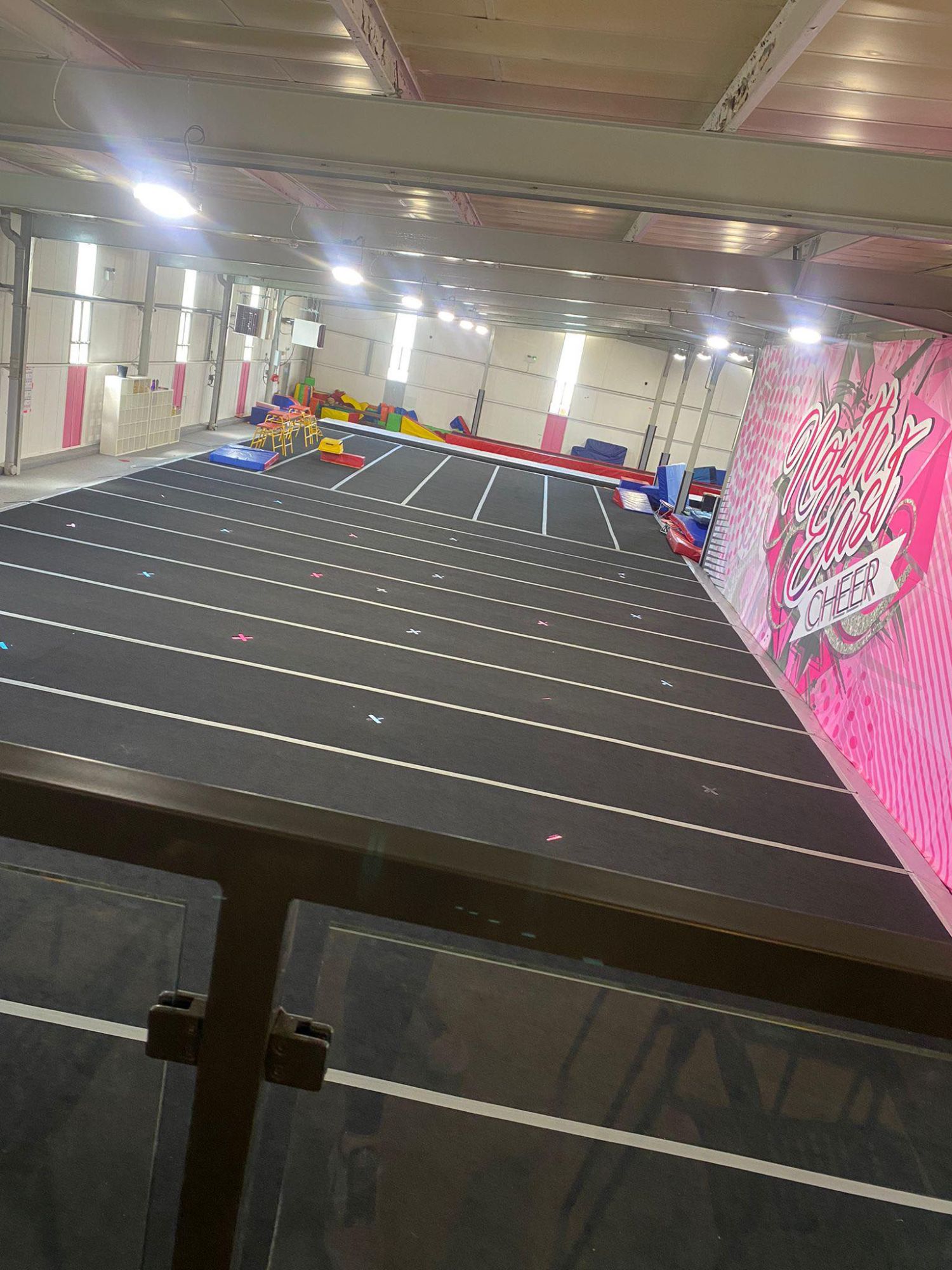The cheer and gymnastics space.