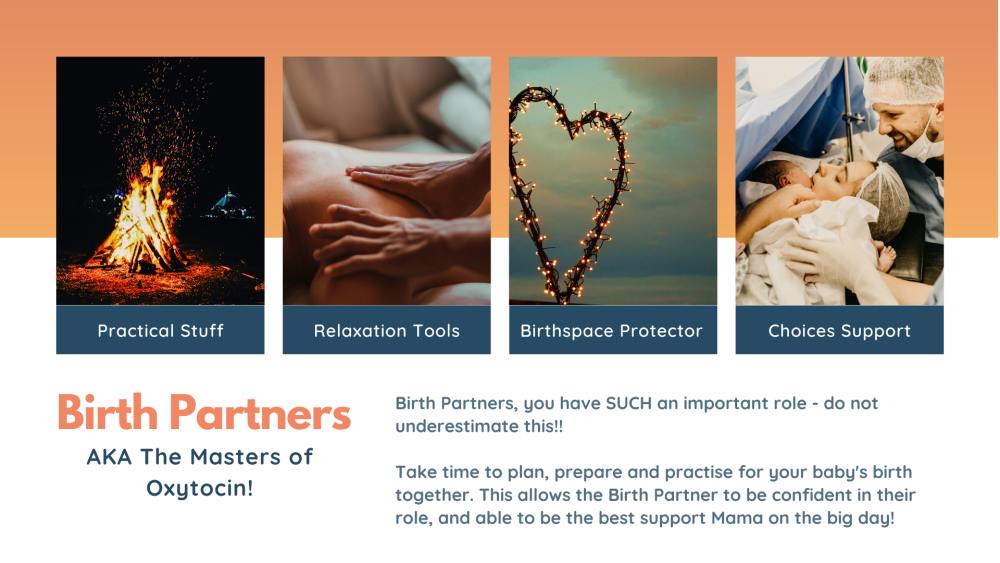 birth partners hypnobirthing tools