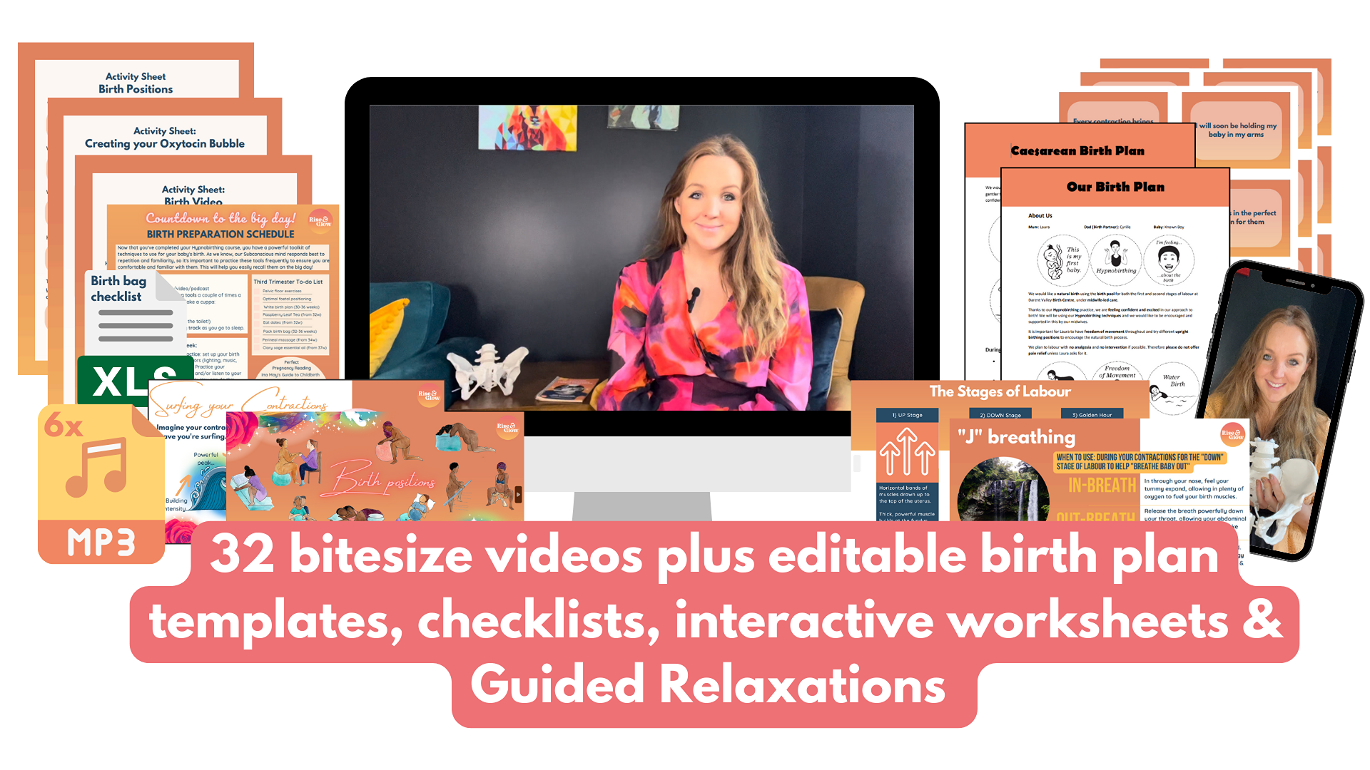 Online Hypnobirthing Course interactive pack and videos