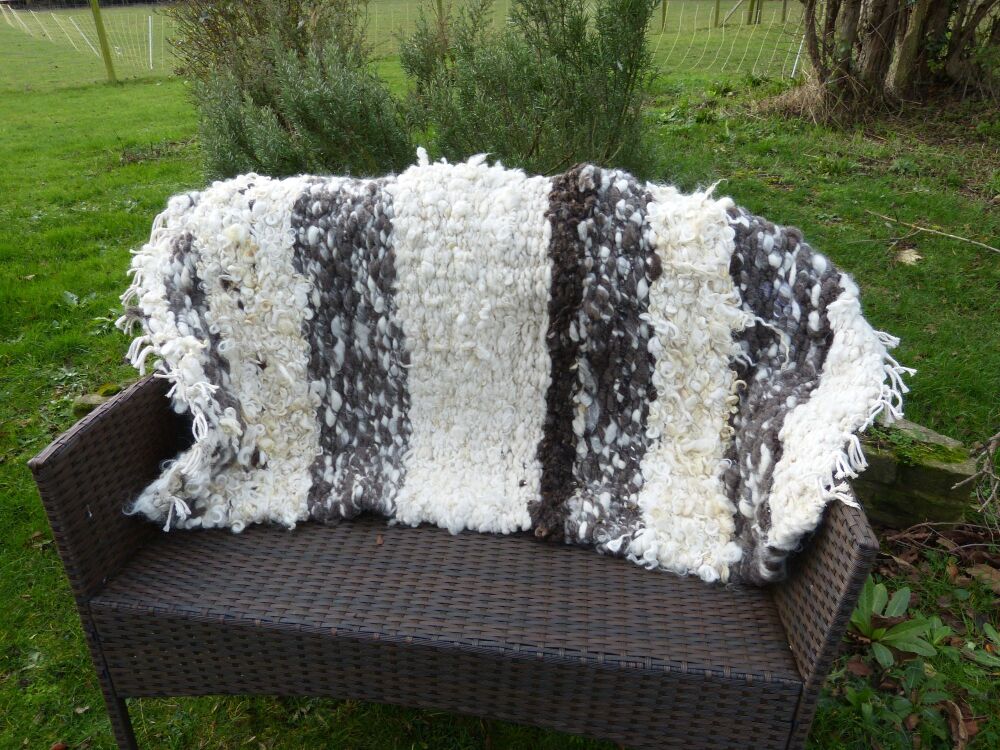 rectangular pure wool rug