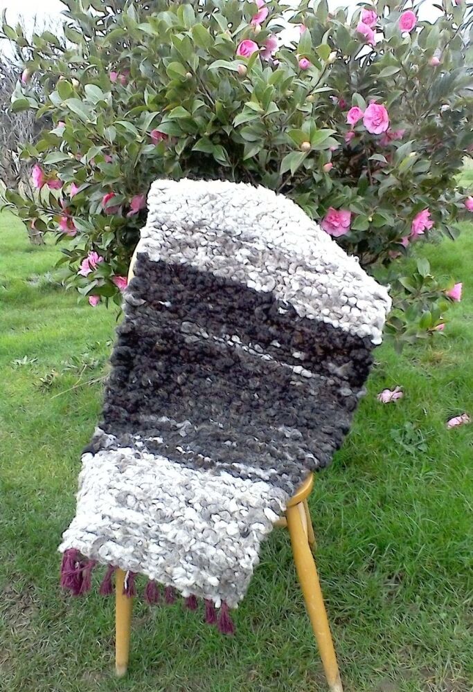 hand made woven wool rug