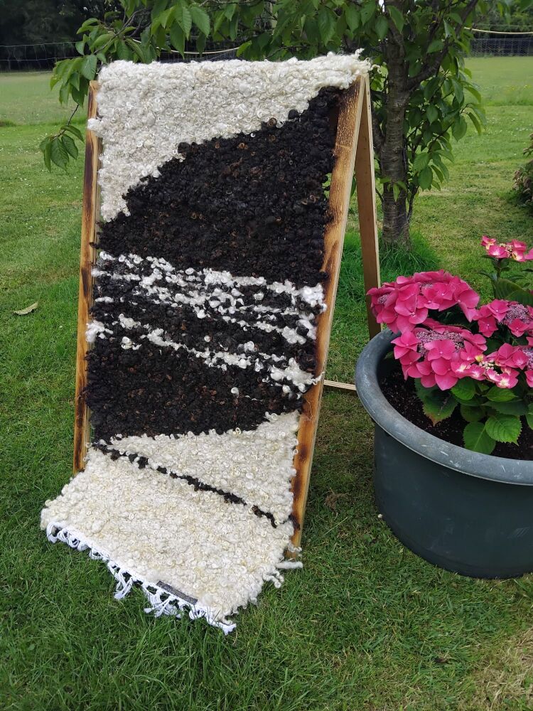 Wenslydale Wool Hand woven Rug